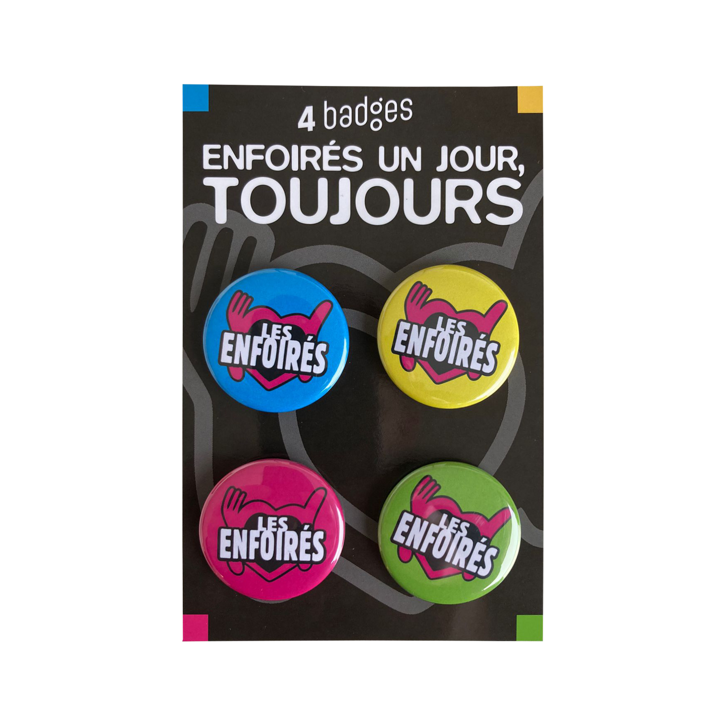 Lot de 4 badges