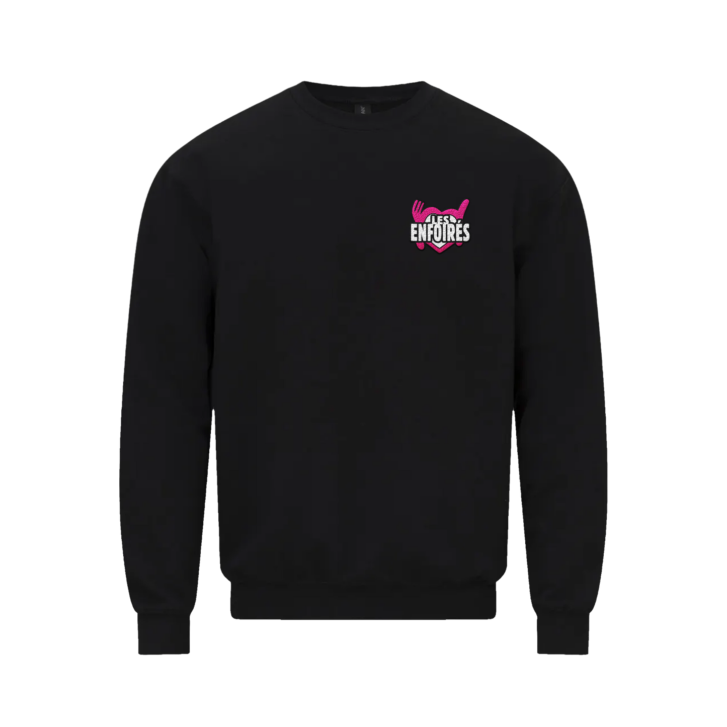 Sweat noir logo bouclette