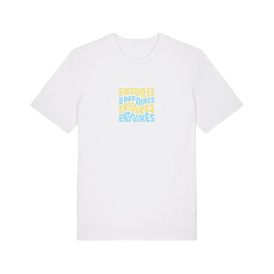T-shirt unisexe Enfoirés vague blanc