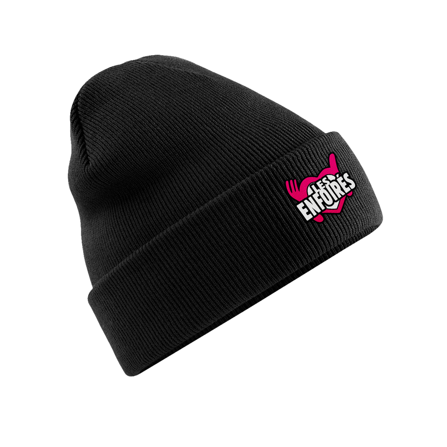 Bonnet noir logo brodé