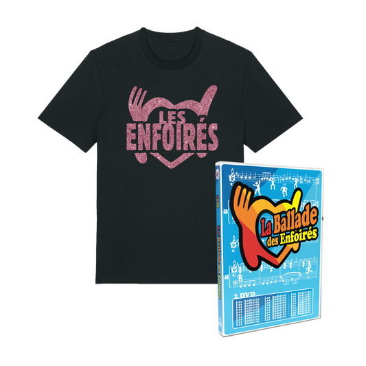 Pack T-shirt + DOUBLE DVD « 2026, La ballade des Enfoirés »