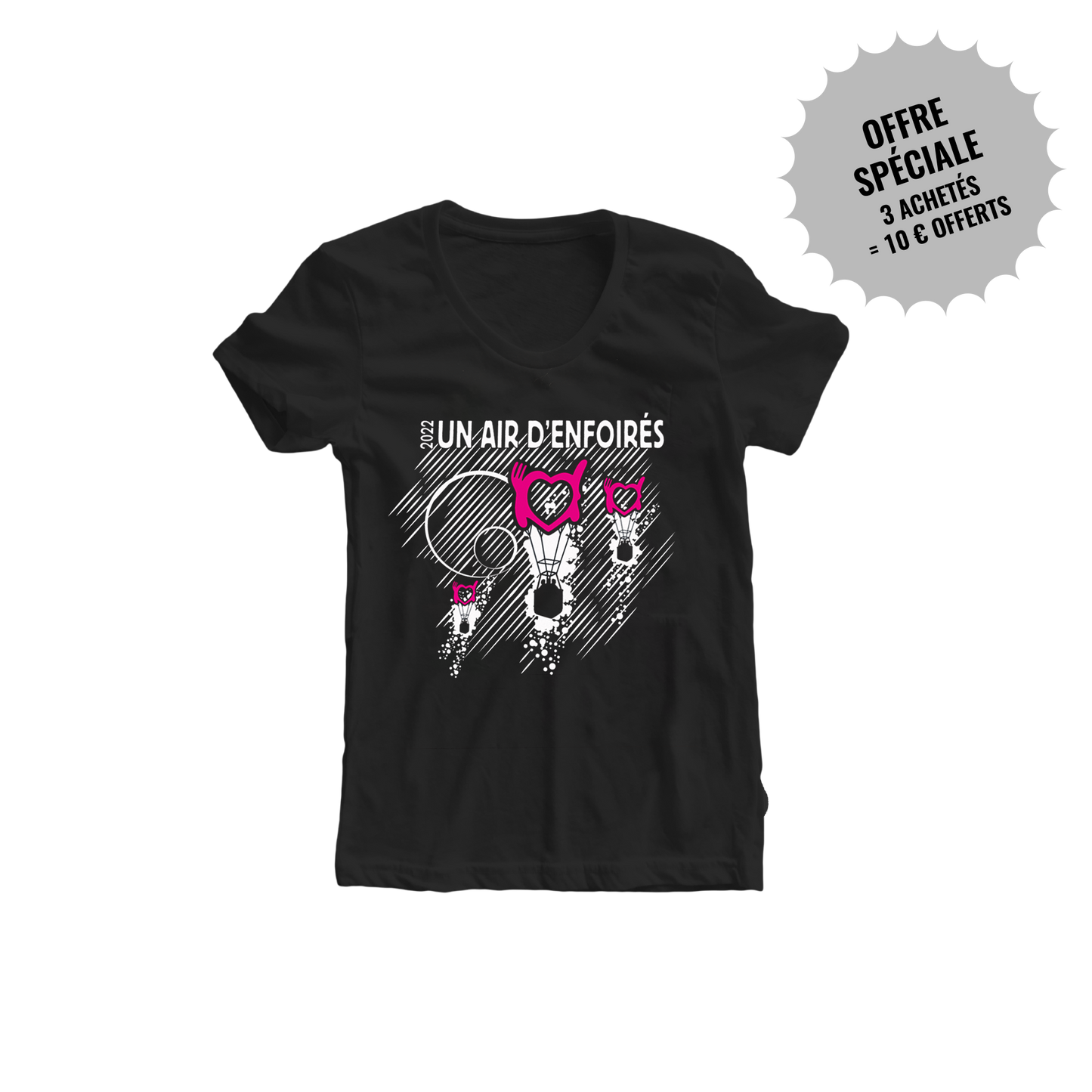 T-shirt noir de l’année 2022 - Femme