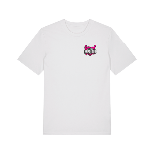 T-shirt blanc logo brodé