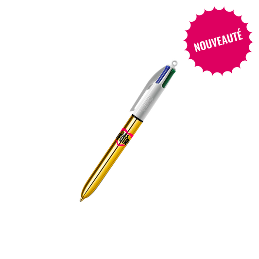 Stylo gold 4 couleurs