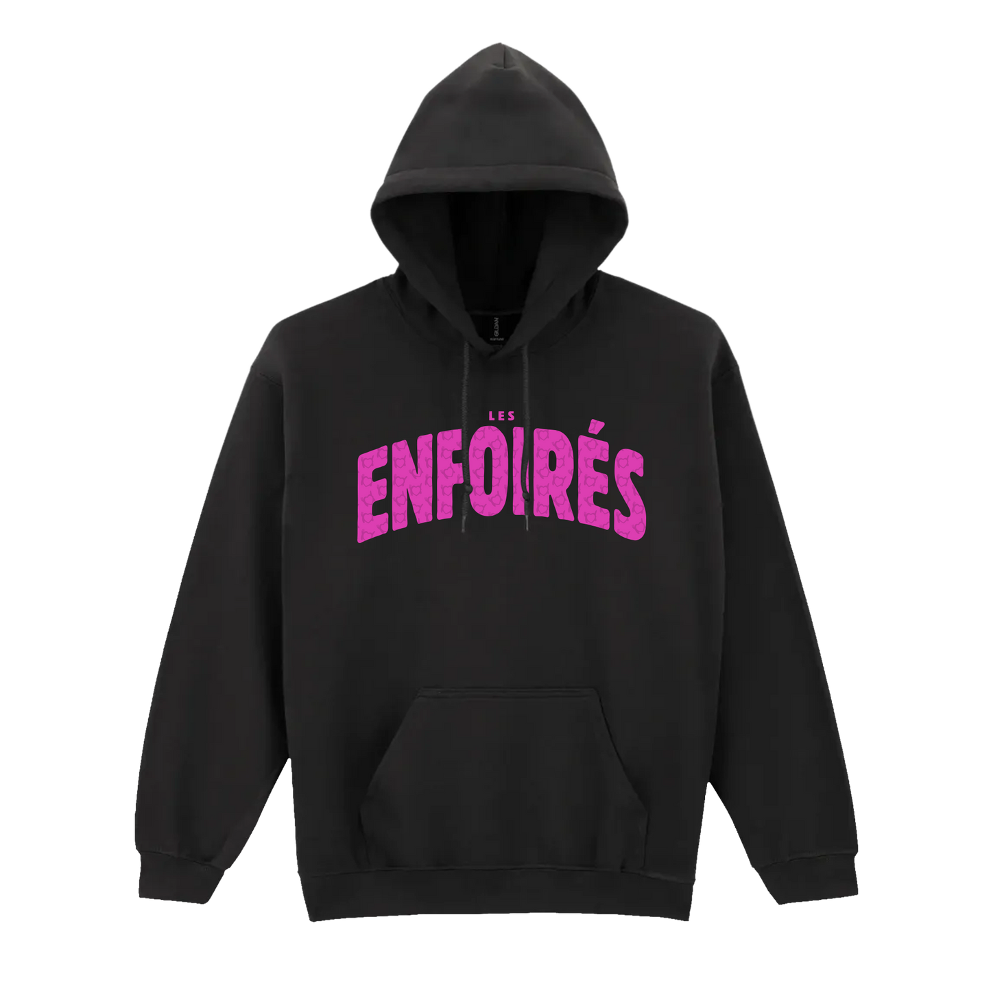 Sweat capuche noir « Les Enfoirés »