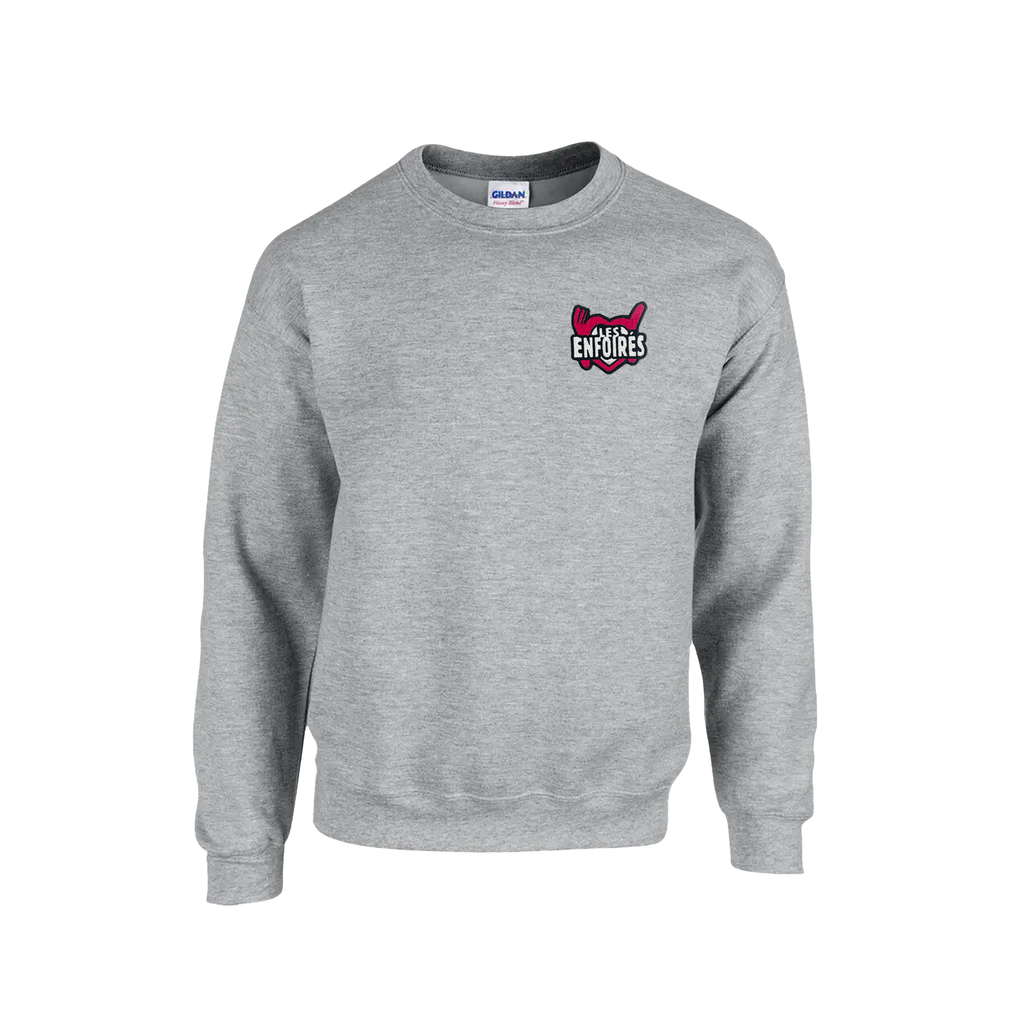 Sweat gris logo bouclette